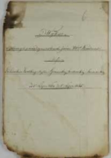 Wykaz wypłaconych pieniędzy na rachunek Jaśnie Wielmożnych Dziedzic&oacute;w z Kassy Dochod&oacute;w lasu Zwolskiego, Majętności Granowskiej, Trzebawskiej i Sarnowskiej od 1o lipca 1864 do 1o lipca 1865