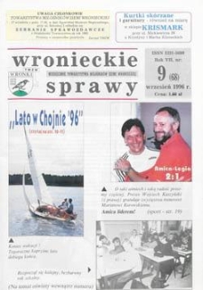 Wronieckie Sprawy 1996.09 R.7 Nr9(68)