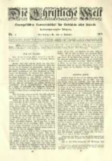 Die Christliche Welt: evangelisches Gemeindeblatt f&uuml;r Gebildete aller St&auml;nde. 1912.01.11 Jg.26 Nr.2