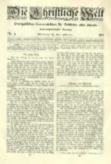 Die Christliche Welt: evangelisches Gemeindeblatt f&uuml;r Gebildete aller St&auml;nde. 1912.02.01 Jg.26 Nr.5