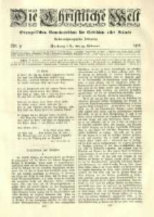 Die Christliche Welt: evangelisches Gemeindeblatt f&uuml;r Gebildete aller St&auml;nde. 1912.02.29 Jg.26 Nr.9