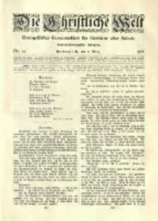 Die Christliche Welt: evangelisches Gemeindeblatt für Gebildete aller Stände. 1912.03.07 Jg.26 Nr.10