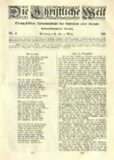 Die Christliche Welt: evangelisches Gemeindeblatt f&uuml;r Gebildete aller St&auml;nde. 1912.03.14 Jg.26 Nr.11