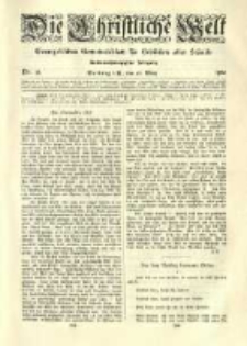 Die Christliche Welt: evangelisches Gemeindeblatt f&uuml;r Gebildete aller St&auml;nde. 1912.03.28 Jg.26 Nr.13