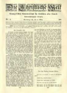 Die Christliche Welt: evangelisches Gemeindeblatt für Gebildete aller Stände. 1912.03.28 Jg.26 Nr.13