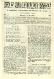 Die Christliche Welt: evangelisches Gemeindeblatt f&uuml;r Gebildete aller St&auml;nde. 1912.05.09 Jg.26 Nr.19
