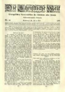 Die Christliche Welt: evangelisches Gemeindeblatt f&uuml;r Gebildete aller St&auml;nde. 1912.05.16 Jg.26 Nr.20
