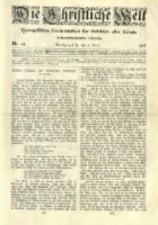 Die Christliche Welt: evangelisches Gemeindeblatt f&uuml;r Gebildete aller St&auml;nde. 1912.06.13 Jg.26 Nr.24