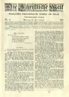Die Christliche Welt: evangelisches Gemeindeblatt f&uuml;r Gebildete aller St&auml;nde. 1912.08.08 Jg.26 Nr.32