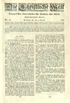 Die Christliche Welt: evangelisches Gemeindeblatt f&uuml;r Gebildete aller St&auml;nde. 1912.08.15 Jg.26 Nr.33