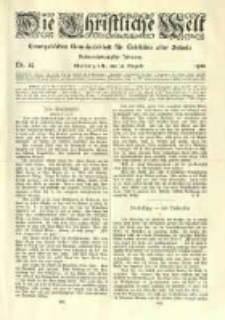 Die Christliche Welt: evangelisches Gemeindeblatt f&uuml;r Gebildete aller St&auml;nde. 1912.08.22 Jg.26 Nr.34