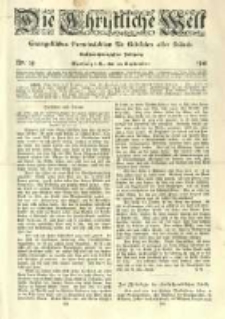 Die Christliche Welt: evangelisches Gemeindeblatt f&uuml;r Gebildete aller St&auml;nde. 1912.09.26 Jg.26 Nr.39