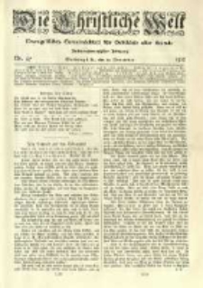 Die Christliche Welt: evangelisches Gemeindeblatt f&uuml;r Gebildete aller St&auml;nde. 1912.11.21 Jg.26 Nr.47