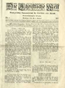 Die Christliche Welt: evangelisches Gemeindeblatt f&uuml;r Gebildete aller St&auml;nde. 1913.01.02 Jg.27 Nr.1