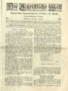 Die Christliche Welt: evangelisches Gemeindeblatt für Gebildete aller Stände. 1913.01.02 Jg.27 Nr.1