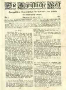 Die Christliche Welt: evangelisches Gemeindeblatt f&uuml;r Gebildete aller St&auml;nde. 1913.02.13 Jg.27 Nr.7
