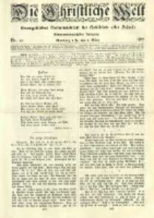 Die Christliche Welt: evangelisches Gemeindeblatt f&uuml;r Gebildete aller St&auml;nde. 1913.03.06 Jg.27 Nr.10