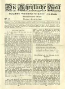 Die Christliche Welt: evangelisches Gemeindeblatt für Gebildete aller Stände. 1913.04.10 Jg.27 Nr.15