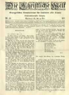 Die Christliche Welt: evangelisches Gemeindeblatt f&uuml;r Gebildete aller St&auml;nde. 1913.05.29 Jg.27 Nr.22