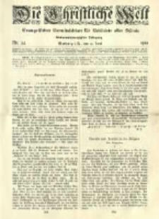 Die Christliche Welt: evangelisches Gemeindeblatt f&uuml;r Gebildete aller St&auml;nde. 1913.06.12 Jg.27 Nr.24