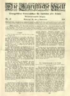 Die Christliche Welt: evangelisches Gemeindeblatt f&uuml;r Gebildete aller St&auml;nde. 1913.09.04 Jg.27 Nr.36