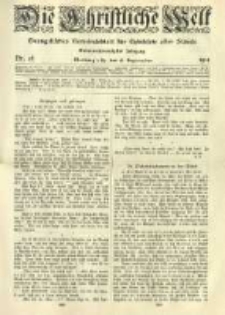 Die Christliche Welt: evangelisches Gemeindeblatt f&uuml;r Gebildete aller St&auml;nde. 1913.09.18 Jg.27 Nr.38