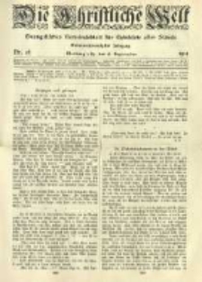 Die Christliche Welt: evangelisches Gemeindeblatt für Gebildete aller Stände. 1913.09.18 Jg.27 Nr.38