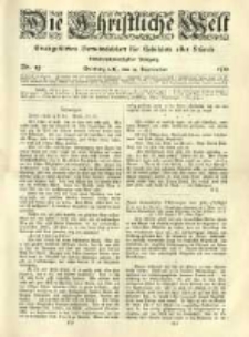 Die Christliche Welt: evangelisches Gemeindeblatt f&uuml;r Gebildete aller St&auml;nde. 1913.09.25 Jg.27 Nr.39