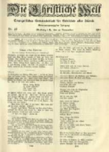 Die Christliche Welt: evangelisches Gemeindeblatt für Gebildete aller Stände. 1913.11.27 Jg.27 Nr.48