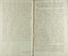 Copia Listu Imci Pana woiewody Mazowieckiego do Imci Pana podskarbiego W[ielkieg]o Litt[ewskieg]o [J. M. Dowojny Sołłohuba], Gdańsk 16.08.1734