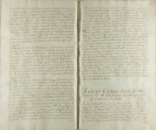 Relacya Elekcij Krola Jego Mci Augusta III Elektora Saskiego, 05.10.1733