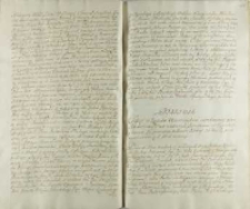 Dyaryusz Sessyi w Zamku Warszawskim odprawioney przez Ichmciow panow niektorych Senatorow et Equestris Ordinis za powrotem z Pseudo Elekcyi za Wisłą pod Grochowem d[ie] 5. [Octo]bris mianey