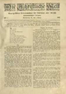 Die Christliche Welt: evangelisches Gemeindeblatt für Gebildete aller Stände. 1919.01.02 Jg.33 Nr.1