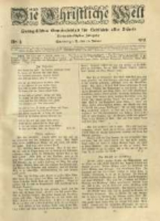 Die Christliche Welt: evangelisches Gemeindeblatt für Gebildete aller Stände. 1919.01.23 Jg.33 Nr.4