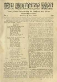 Die Christliche Welt: evangelisches Gemeindeblatt für Gebildete aller Stände. 1919.02.13 Jg.33 Nr.7