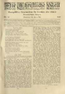 Die Christliche Welt: evangelisches Gemeindeblatt f&uuml;r Gebildete aller St&auml;nde. 1919.05.15 Jg.33 Nr.20