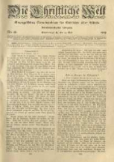 Die Christliche Welt: evangelisches Gemeindeblatt für Gebildete aller Stände. 1919.05.29 Jg.33 Nr.22