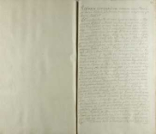 Reflexye Compendiose zebrane circa Privilegia Koron[at&oacute;w?] Polskich, ad statum praesentem uczynione, 01.03.1735