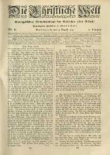 Die Christliche Welt: evangelisches Gemeindeblatt f&uuml;r Gebildete aller St&auml;nde. 1919.08.14 Jg.33 Nr.33