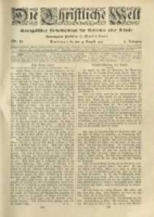 Die Christliche Welt: evangelisches Gemeindeblatt für Gebildete aller Stände. 1919.08.14 Jg.33 Nr.33