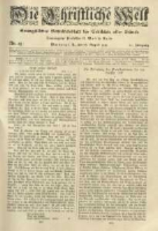 Die Christliche Welt: evangelisches Gemeindeblatt f&uuml;r Gebildete aller St&auml;nde. 1919.08.28 Jg.33 Nr.35