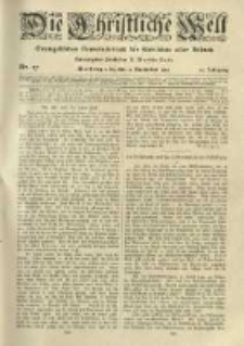 Die Christliche Welt: evangelisches Gemeindeblatt für Gebildete aller Stände. 1919.09.11 Jg.33 Nr.37