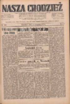 Nasza Chodzież: dziennik poświęcony obronie interesów narodowych na zachodnich ziemiach Polski 1933.09.27 R.4 Nr222