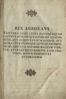 Statuta Prawa y Constitucie Koronne łacinskie y Polskie z Statutow, Łaskiego y Herborta y z Constituciy Koronnych zebrane [...] Za powodem [...] Mikołaia Firleia [...] woiewody krakowskiego [...] spisan&eacute; [...] y wydan&eacute; przez Jana Januszowskiego [...] Cz.1