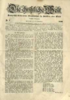 Die Christliche Welt: evangelisch-lutherisches Gemeindeblatt f&uuml;r Gebildete aller St&auml;nde. 1896.01.02 Jg.10 Nr.1