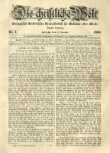 Die Christliche Welt: evangelisch-lutherisches Gemeindeblatt f&uuml;r Gebildete aller St&auml;nde. 1896.01.09 Jg.10 Nr.2