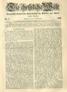 Die Christliche Welt: evangelisch-lutherisches Gemeindeblatt für Gebildete aller Stände. 1896.02.13 Jg.10 Nr.7