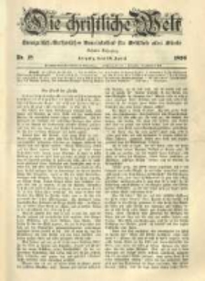 Die Christliche Welt: evangelisch-lutherisches Gemeindeblatt für Gebildete aller Stände. 1896.04.30 Jg.10 Nr.18