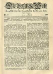 Die Christliche Welt: evangelisch-lutherisches Gemeindeblatt f&uuml;r Gebildete aller St&auml;nde. 1896.05.07 Jg.10 Nr.19