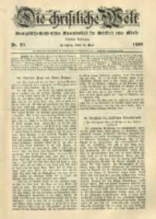Die Christliche Welt: evangelisch-lutherisches Gemeindeblatt f&uuml;r Gebildete aller St&auml;nde. 1896.05.14 Jg.10 Nr.20